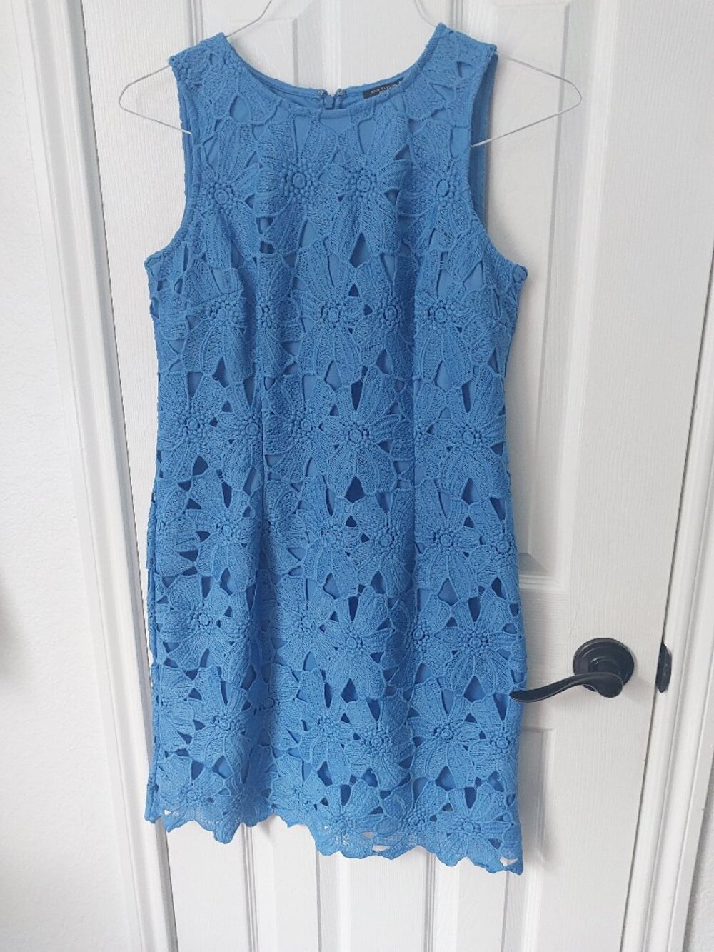Ann Taylor petite blue flower dress